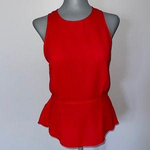 Aritzia Wilfred Open Back Peplum Top